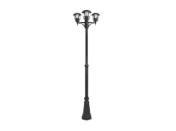 Hot AKUNADECOR Farola De Aluminio Modelo Alnilan De 3 Luces, Color Negro