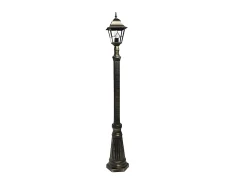 AKUNADECOR Farola De Una Luz Para Jardin, Bootes Aluminio Ip44 Negro