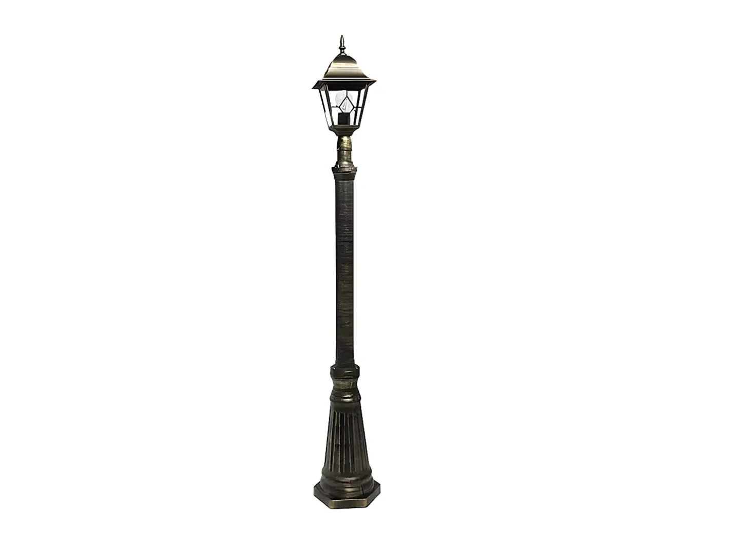 AKUNADECOR Farola De Una Luz Para Jardin, Bootes Aluminio Ip44 Negro