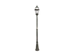 AKUNADECOR Iluminación Exterior-Farola Exterior De Aluminio Becrux Altura Regulable De Negro