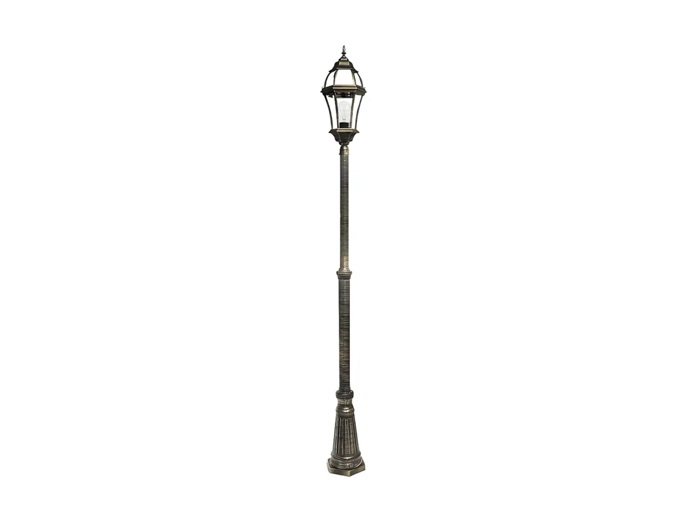 AKUNADECOR Iluminación Exterior-Farola Exterior De Aluminio Becrux Altura Regulable De Negro