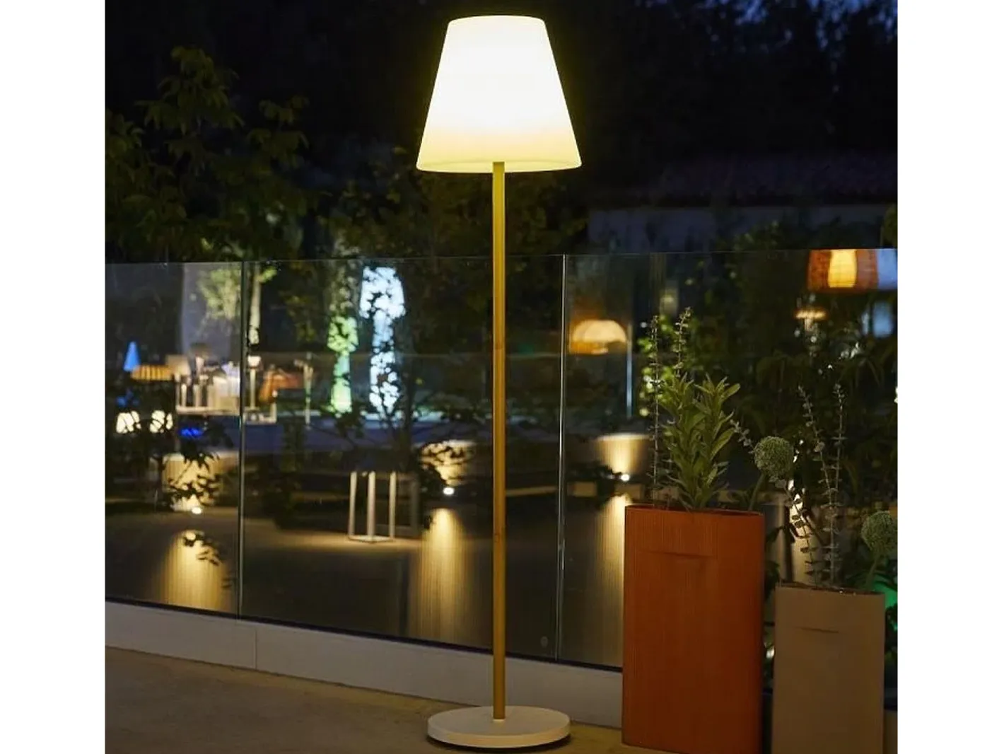 Best Lumisky farola solar H150CM WOOD Beige