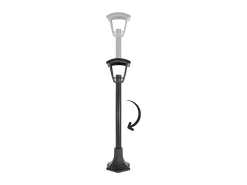 Discount AKUNADECOR Farola Zoio Para Jardin Acabado En 113 Cm De Negro