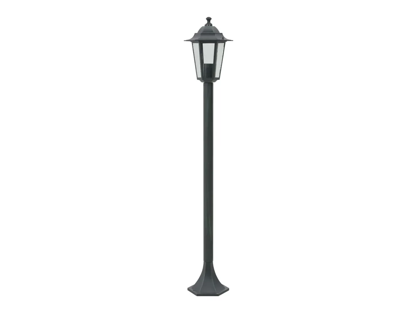 Online Farolas de jardín aluminio oscuro E27 110 cm 6 unidades ES560014 Verde
