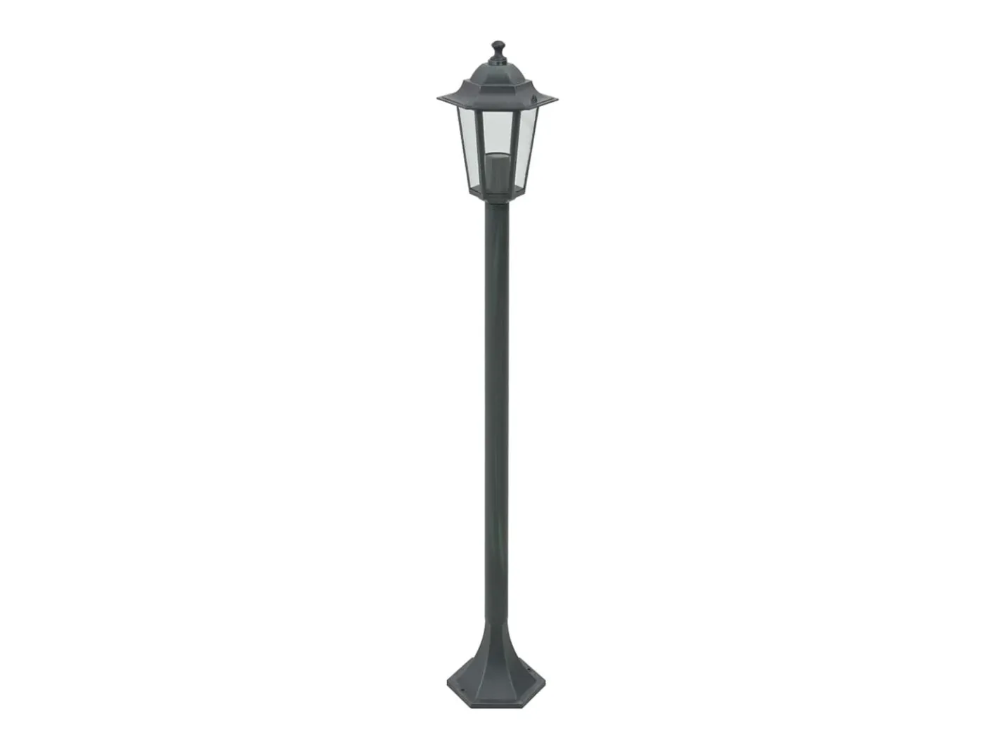 Online Farolas de jardín aluminio oscuro E27 110 cm 6 unidades ES560014 Verde