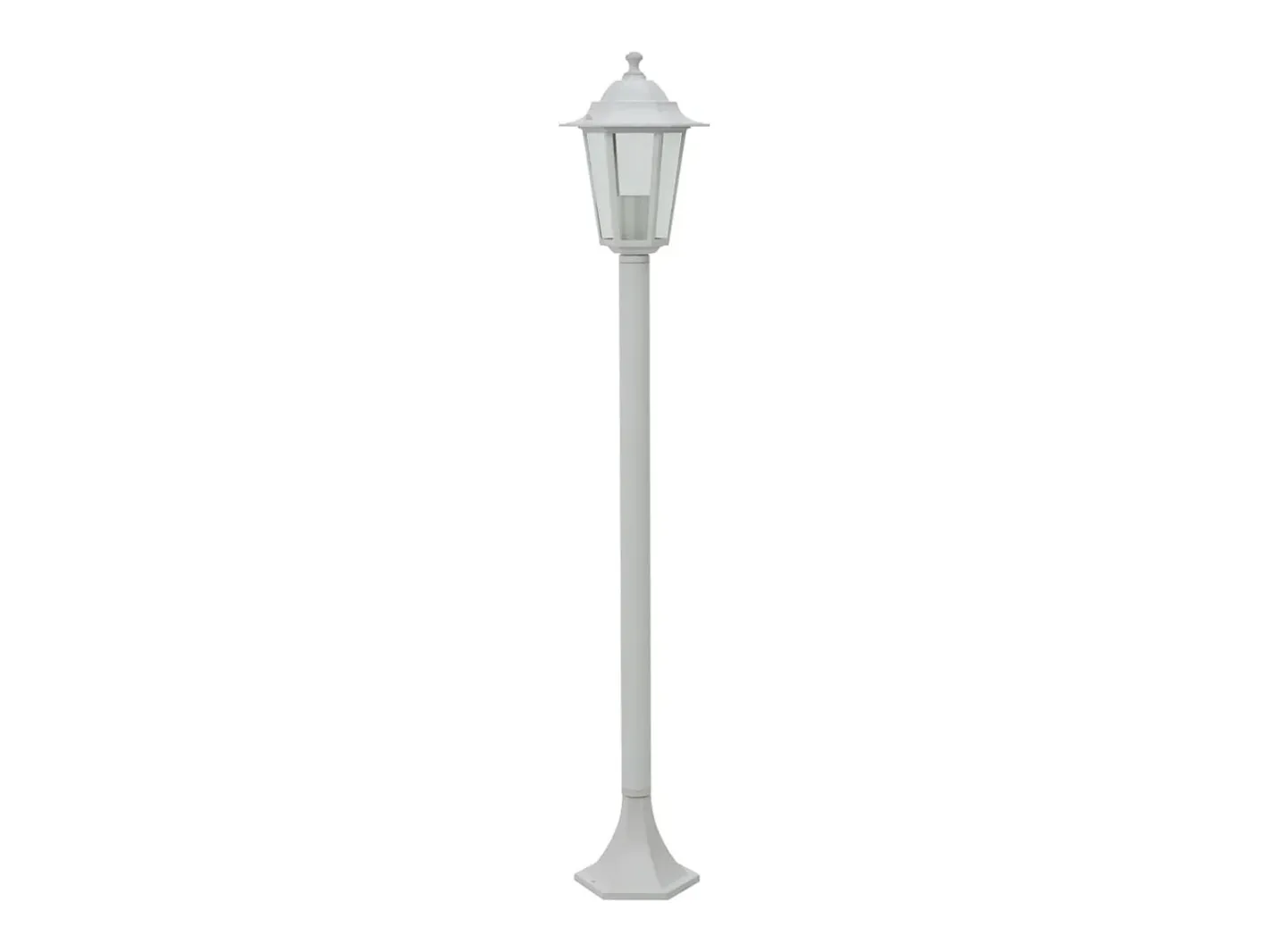 Online Farolas de jardín aluminio blancas E27 110 cm 6 unidades ES195712 Blanco