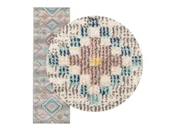 Discount Garden Furniture Feline Alfombra de interior/exterior diseño vintage ARBIZU 80x250 cm Multicolor