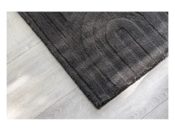 ebuy24 Alfombra De Salón-Felpudo Nora 80x50cm gris oscuro. Gris antracita