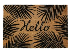 Douceur d'intérieur Felpudo-Felpudo Rectangular "Hello" Marru00f3n
