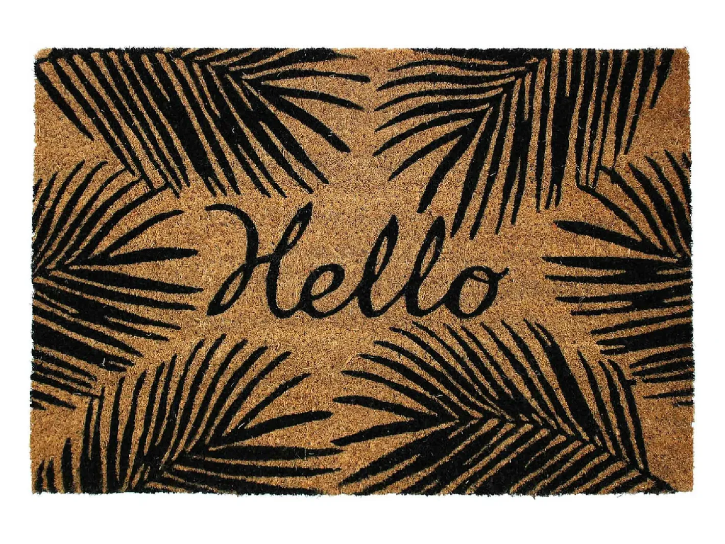 Douceur d'intérieur Felpudo-Felpudo Rectangular "Hello" Marru00f3n