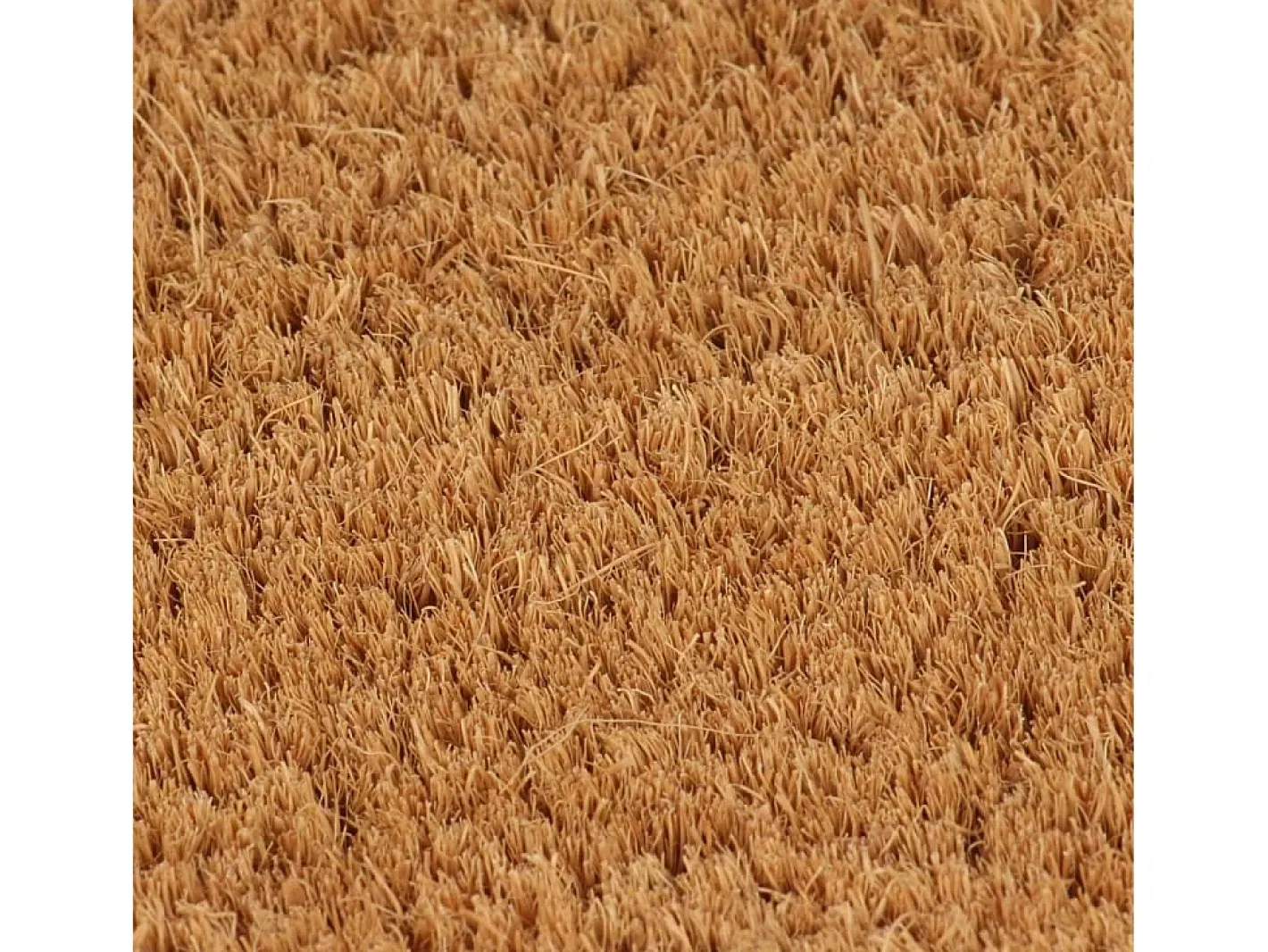 Felpudo semicircular de fibra de coco natural 60x90 cm ES499734 Marru00f3n