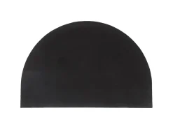 Felpudo-Felpudo semicircular de fibra de coco natural 60x90 cm ES786191 Marru00f3n