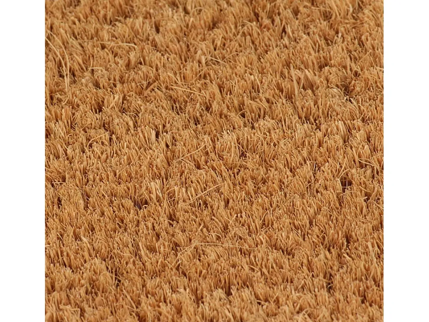 Felpudo-Felpudo semicircular de fibra de coco natural 60x90 cm ES786191 Marru00f3n