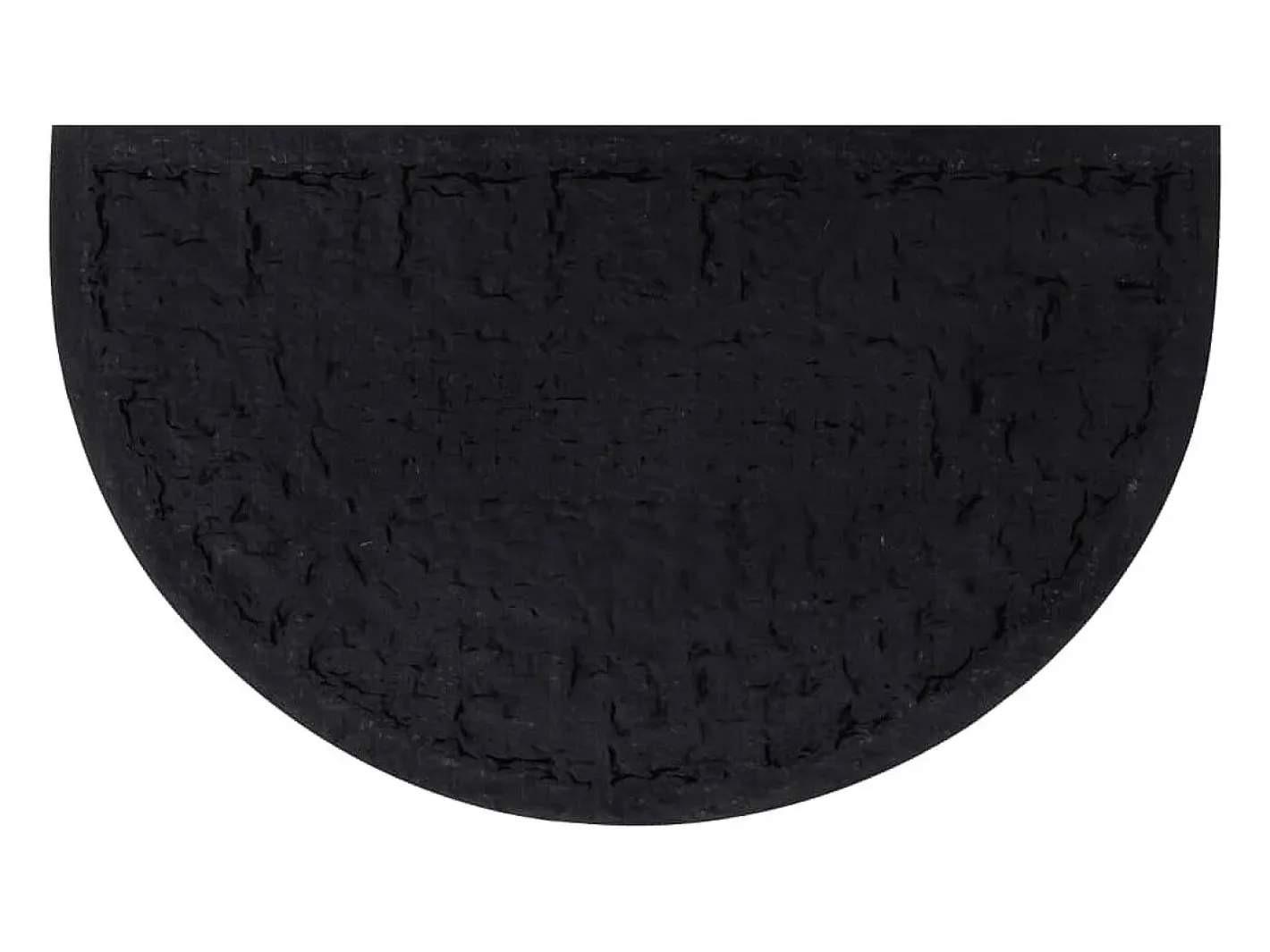 Felpudo-Felpudo semicircular de goma y fibra de coco 45x75 cm ES926673 Marru00f3n