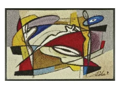 Felpudo 50x75 tejido estampado abstracto STEADY Multicolor Discount