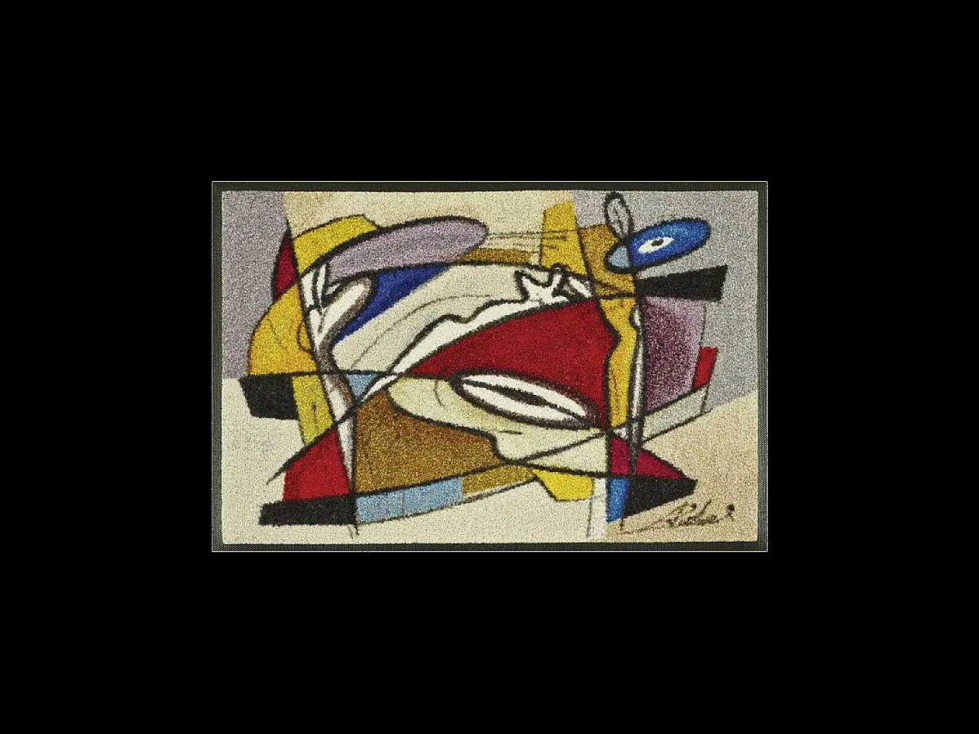 Felpudo 50x75 tejido estampado abstracto STEADY Multicolor Discount