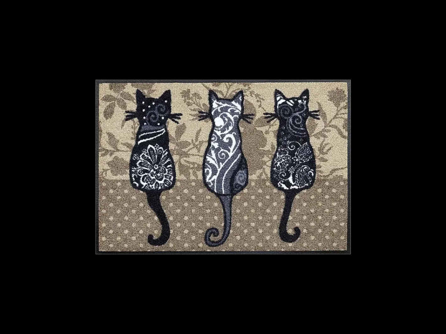 Sale Felpudo 50x75 tejido estampado animales KATBANDE marrón Marru00f3n