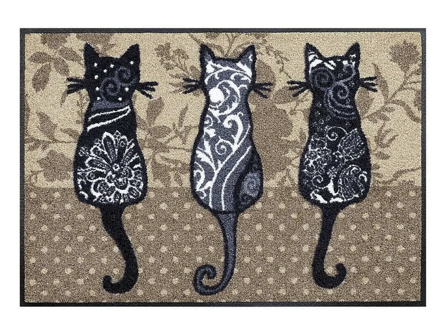Sale Felpudo 50x75 tejido estampado animales KATBANDE marrón Marru00f3n