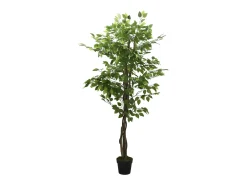 Planta Artificial-Ficus artificial 378 hojas 80 cm Verde