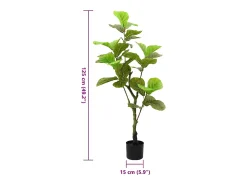 Discount Ficus artificial 30 hojas 125 cm Verde