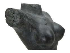 Discount Figura decorativa busto mujer de resina negra Afrodite Negro