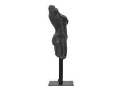 Discount Figura decorativa busto mujer de resina negra Afrodite Negro