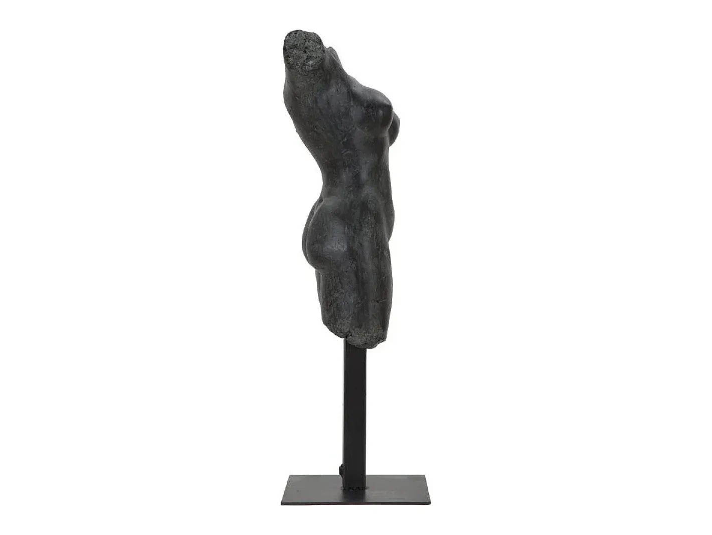 Discount Figura decorativa busto mujer de resina negra Afrodite Negro