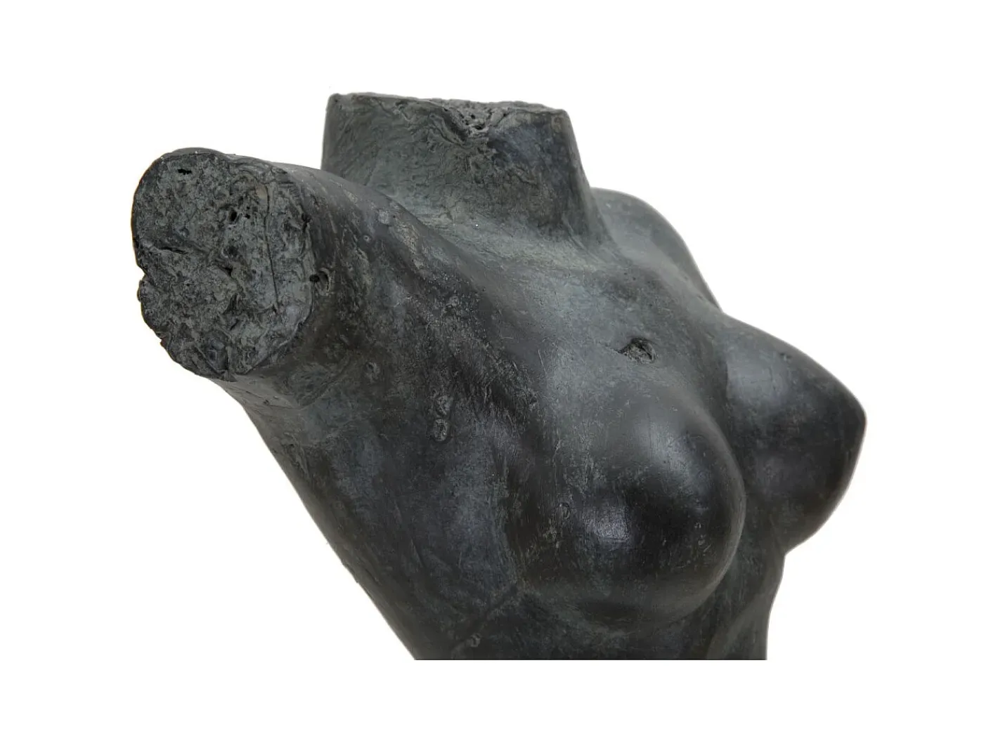 Discount Figura decorativa busto mujer de resina negra Afrodite Negro
