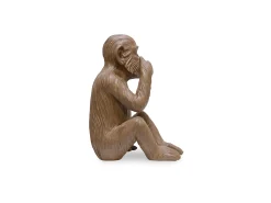 ICONIK INTERIOR Figura Decorativa de Diseño - Mono Mudo - Sapiens Marru00f3n Hot