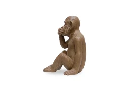 ICONIK INTERIOR Figura Decorativa de Diseño - Mono Mudo - Sapiens Marru00f3n Hot