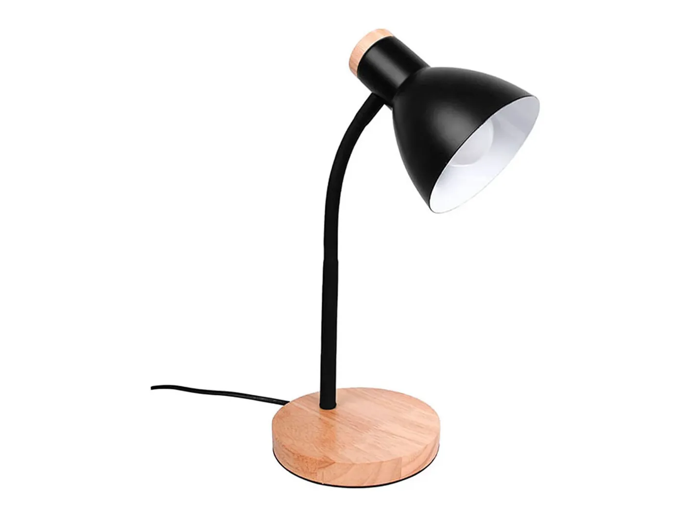 Flexo Argos Bel Air diseño nórdico /madera Ø15x42 cm Negro Sale
