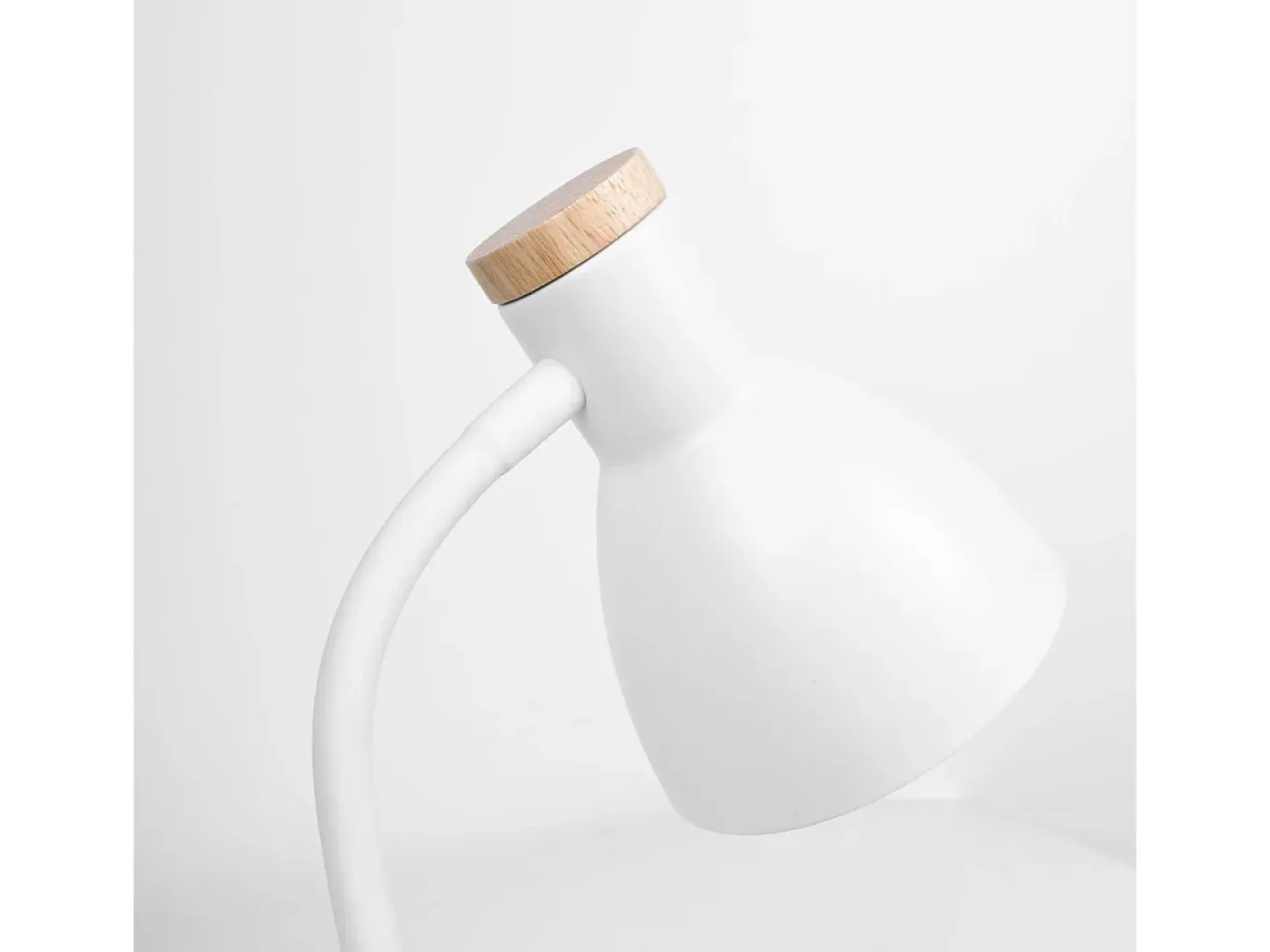 Flexo Argos Bel Air diseño nórdico blanco/madera Ø15x42 cm Transparente Online