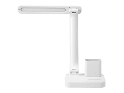 Discount AKUNADECOR Flexo Bosco De 6 W 450lm Intensidad Regulable Portalapiz Plegable Blanco