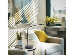 Lámpara De Pie-Flexo Boston 5W inalámbrico luz neutra Negro