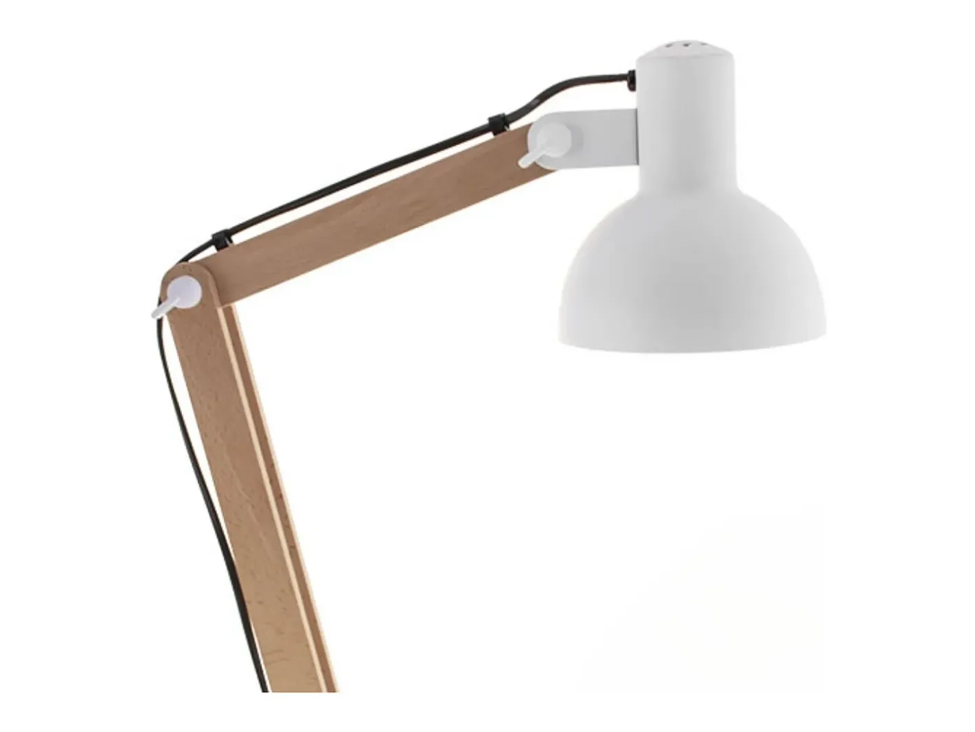 Outlet Flexo Darci Lumit 11W altura regulable /natural Ø35 cm Blanco