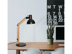 Flexo Darci Lumit 11W altura regulable /natural Ø35 cm Negro Sale