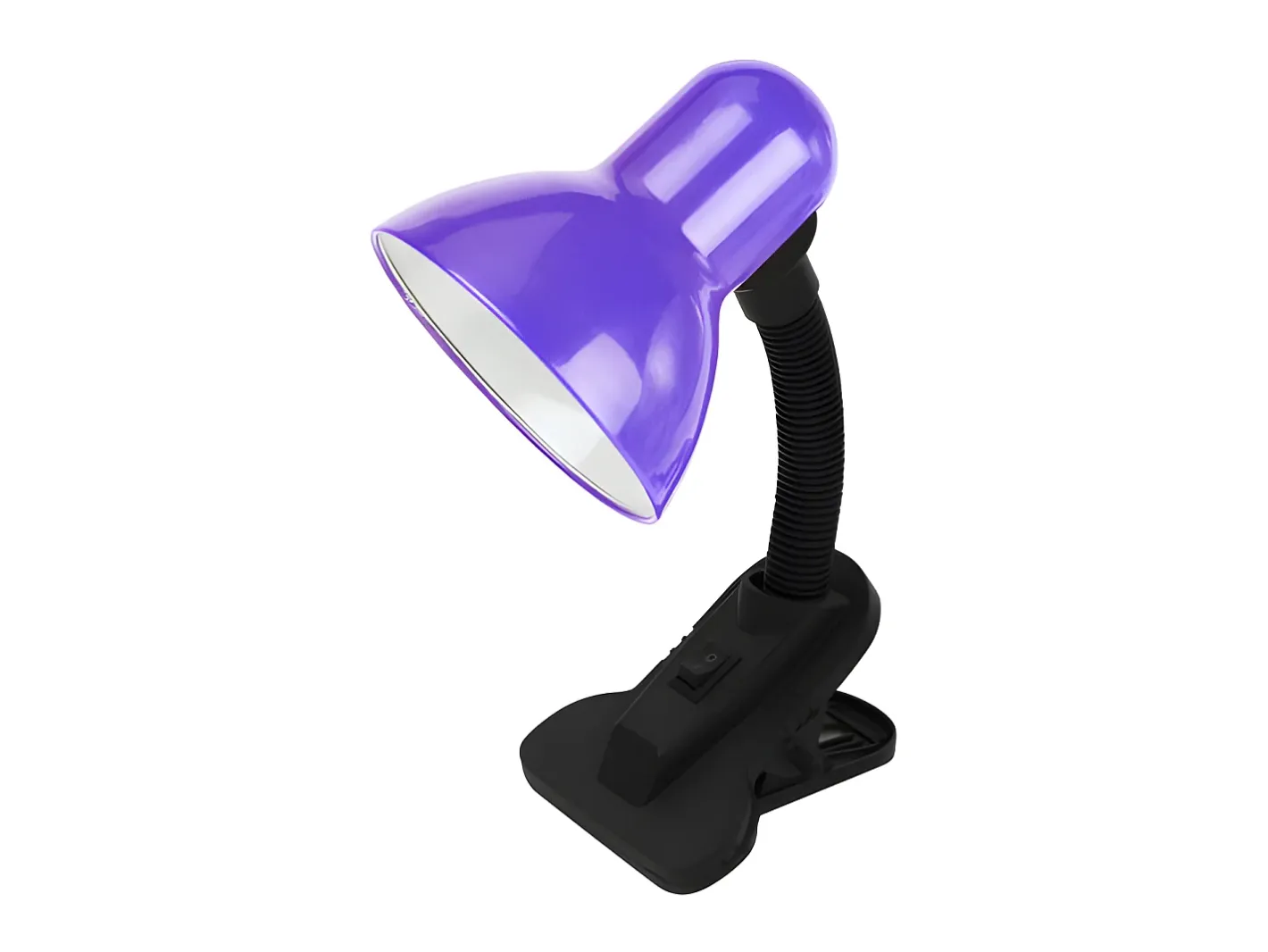 AKUNADECOR Lámpara De Mesa-Flexo Morado Con Pinza Modelo Yezco Flexible Orientable Malva