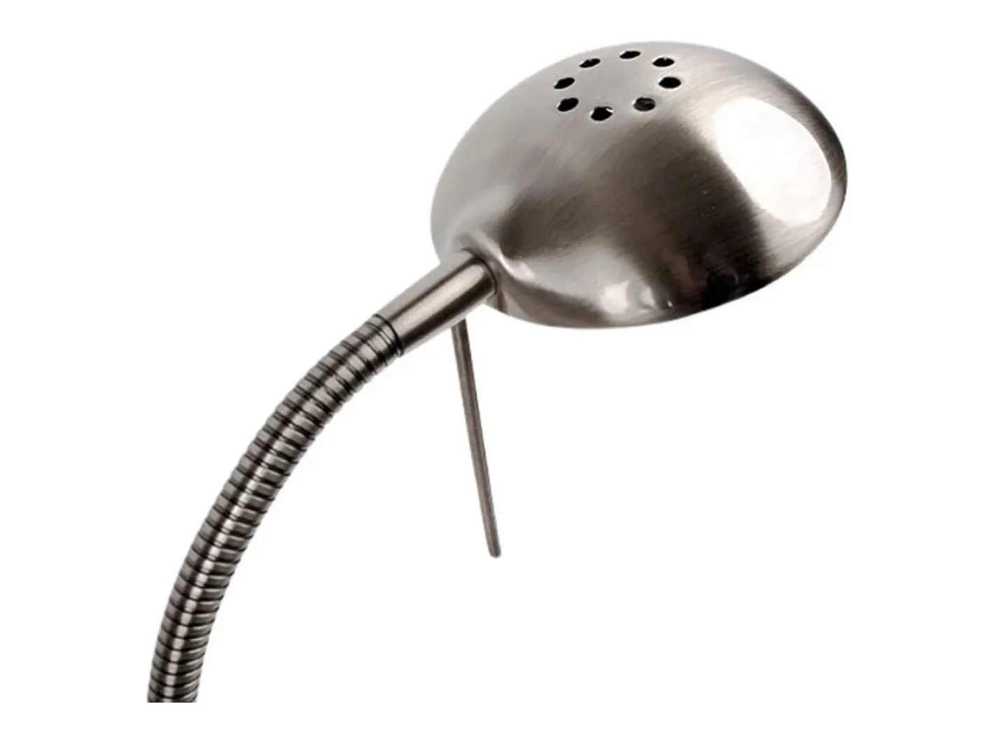 Lámpara De Mesa-Flexo STU Lumit 40W cuerpo articulado niquel Ø28x43 cm Plateado