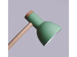 Lámpara De Mesa-Flexo Teacher Bel Air 40W inclinación regulable /natural Ø15x47 cm Verde