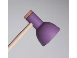 Lámpara De Pie-Flexo Teacher Bel Air 40W inclinación regulable púrpura/natural Ø15x47 cm Violeta