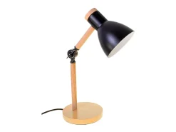 Lámpara De Mesa-Flexo Teacher Bel Air 40W inclinación regulable /natural Ø15x47 cm Negro
