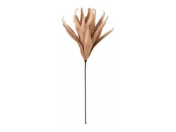 J-Line Planta Artificial-Flores artificiales en tallo de 90x21x15 cm Rosa