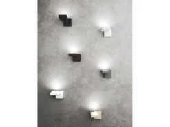 Foco de pared moderno Up 1 luz casquillo GX53 máx. 9W - Estructura metálica color arena diseño moderno Marru00f3n chocolate Best