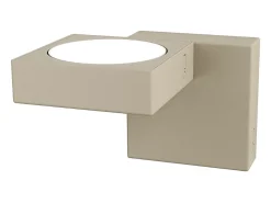Foco de pared moderno Up 1 luz casquillo GX53 máx. 9W - Estructura metálica color arena diseño moderno Marru00f3n chocolate Best