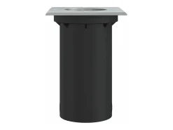 Iluminación Exterior-Foco de suelo de exterior cuadrado aluminio 10,5x10,5 cm ES902633 Negro