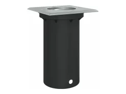 Iluminación Exterior-Foco de suelo de exterior cuadrado aluminio 10,5x10,5 cm ES902633 Negro