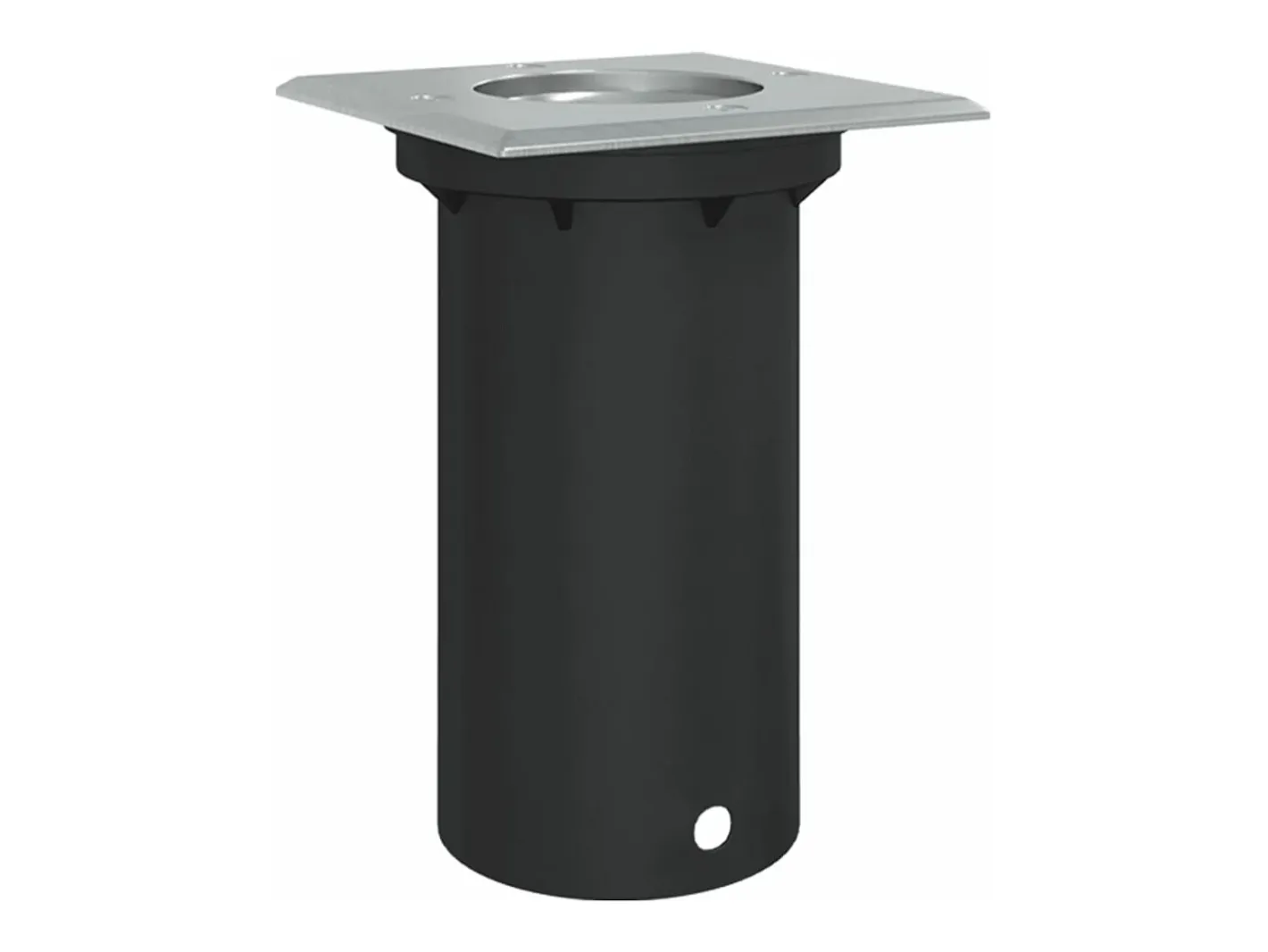 Iluminación Exterior-Foco de suelo de exterior cuadrado aluminio 10,5x10,5 cm ES902633 Negro