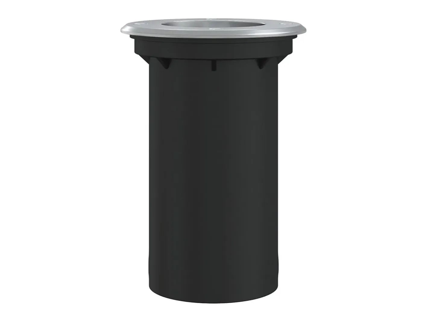 Iluminación Exterior-Foco de suelo exterior redondo aluminio 10,5x10,5 cm ES602236 Negro