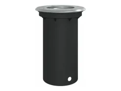 Iluminación Exterior-Foco de suelo exterior redondo aluminio 10,5x10,5 cm ES602236 Negro