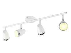 NETTLIFE Foco de techo LED 4 bombillas moderno 4W cálido 3000K Blanco Clearance